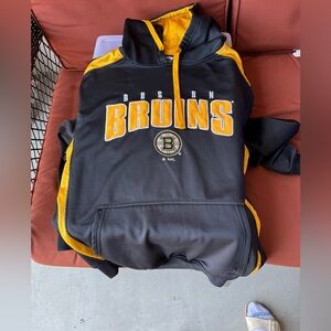 NHL Boston Bruins Kids Hoodie in Black and Gold